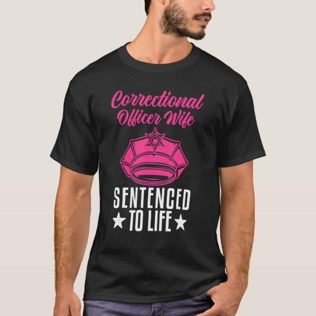 T-shirt Citation de l'agent correctionnel de la prison de  (Devant)