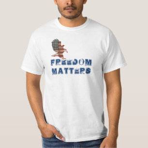 T-shirt Citation de l'aigle patriotique avec liberté