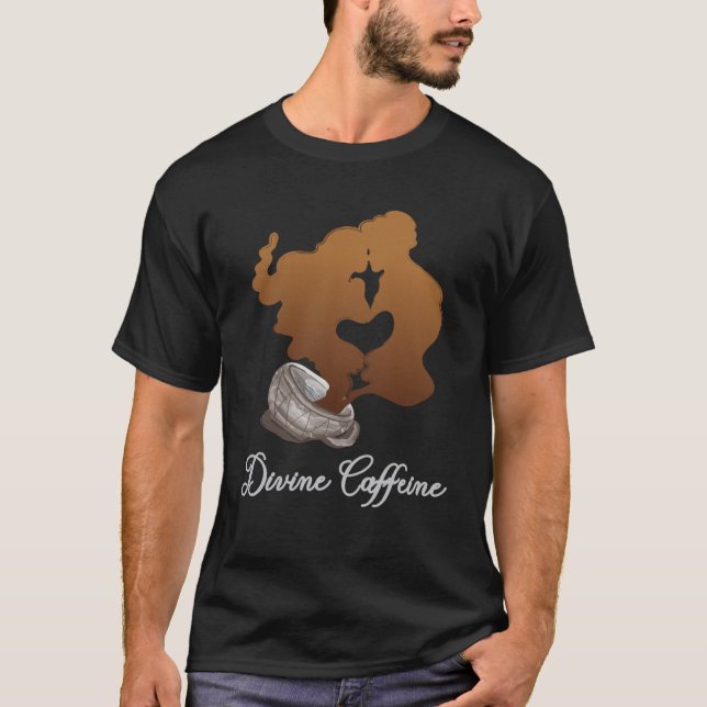 T-shirt Citation de l'âme Divine caféine Twin Flame (Devant)