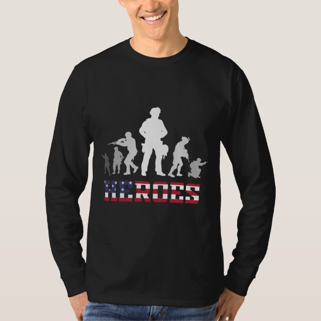 T-shirt Citation de l'Armée militaire des anciens combatta (Devant)