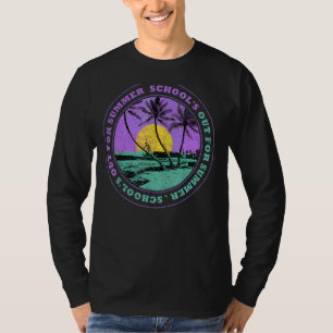 T-shirt Citation de l'école pour la plage de Palm Sun