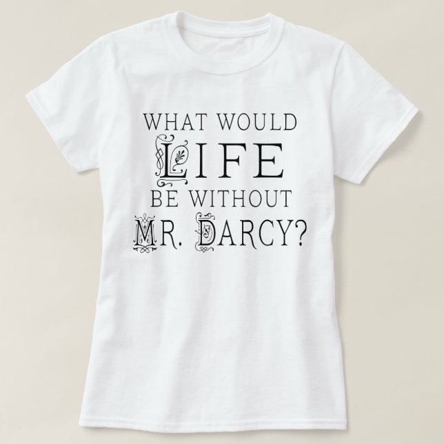 T-shirt Citation de lecture de M. Darcy (Design devant)