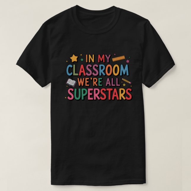 T-shirt Citation de l'enseignant inspirant (Design devant)