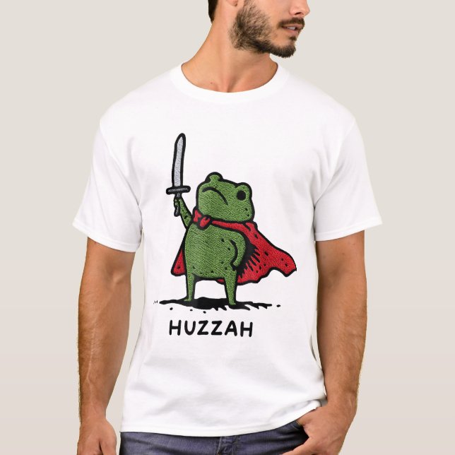 T-shirt Citation de l'épée du chevalier de la grenouille H (Devant)