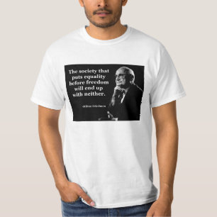 T-shirt Citation de liberté d'égalité de Milton Friedma