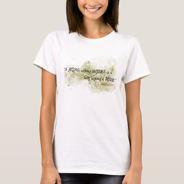T-shirt Citation de livre - Blouse pour dames (Devant)