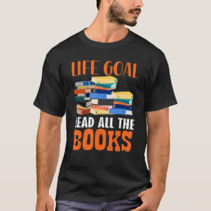 T-shirt Citation de livre Pun de livre Conception de texte