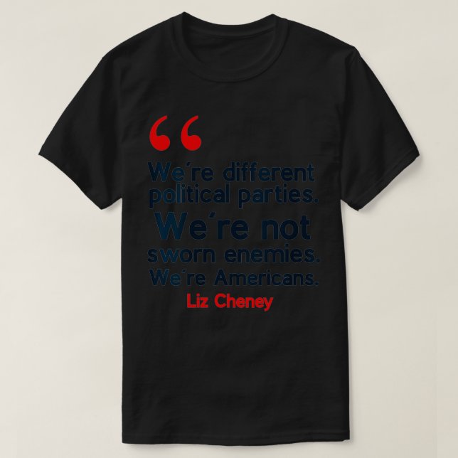 T-shirt Citation de Liz Cheney pour femmes VNeck  (Design devant)