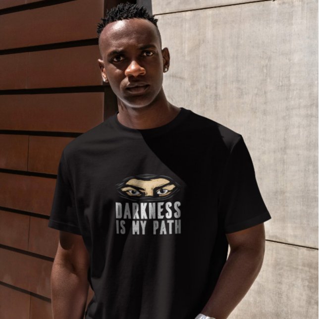 T-shirt Citation de l'obscurité du masque Ninja (Créateur téléchargé)