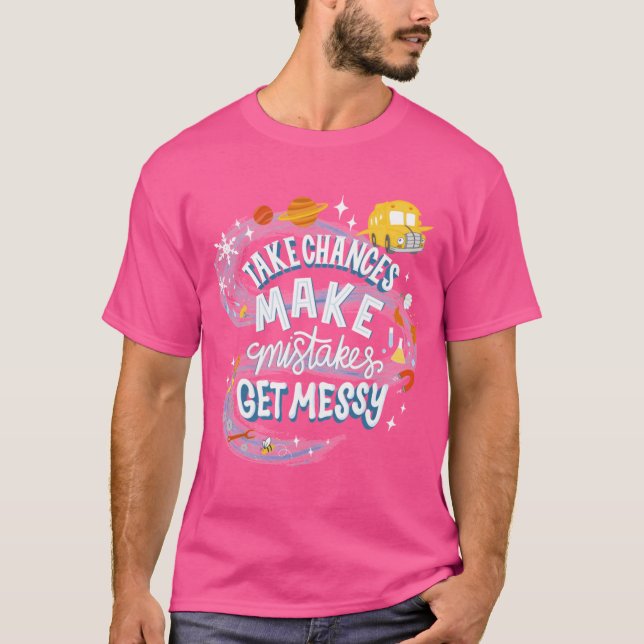 T-shirt Citation de Magic Schoolbus Frizzle vintage (Devant)