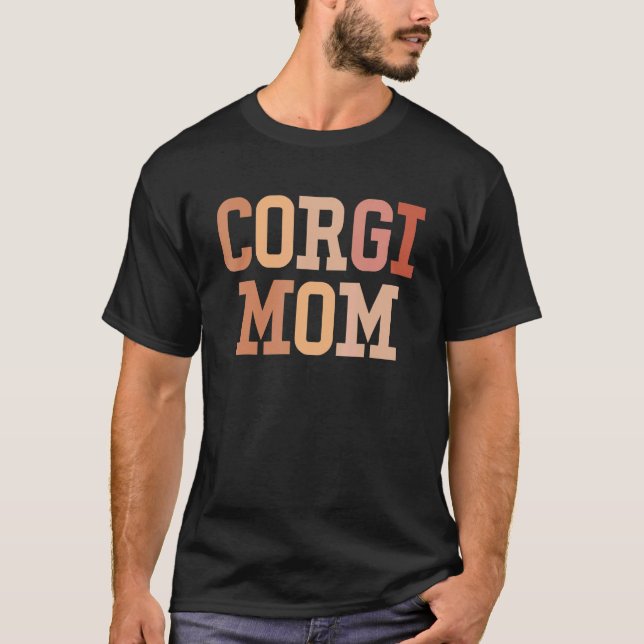T-shirt Citation de maman Corgi sur un chien mignon (Devant)
