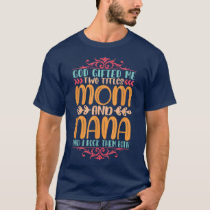 T-shirt Citation de maman et grand-mère Famille Humour Tex