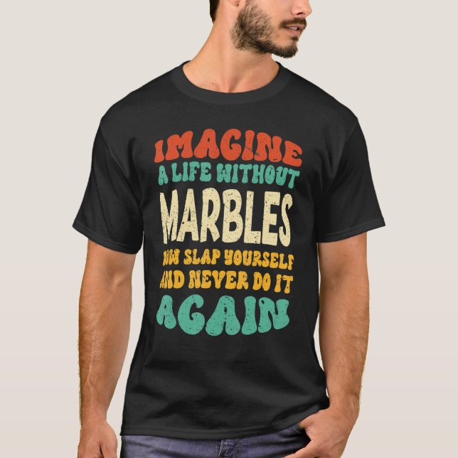 T-shirt Citation De Marques Pour Marbres (Devant)