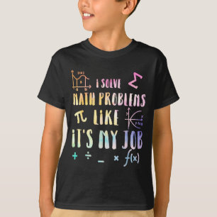 T-shirt Citation de maths drôle pour enseignant étudiant S