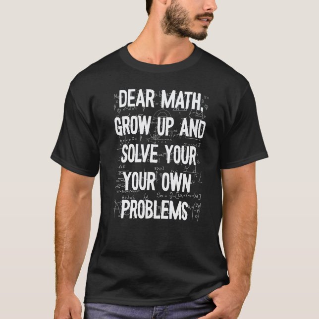 T-shirt Citation de maths pour la rentrée des classes Ense (Devant)