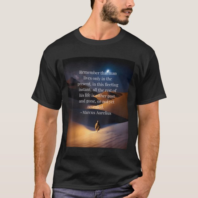 T-shirt Citation de méditations stoïques (Devant)
