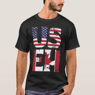 T-shirt Citation de mème américain EH American Canadian