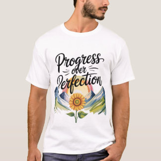 T-shirt Citation de mentalité de croissance motivationnell