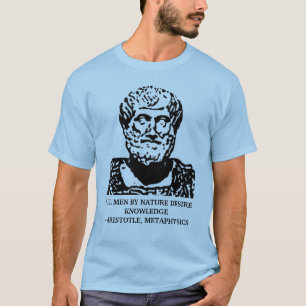 T-shirt Citation de métaphysique d'Aristote
