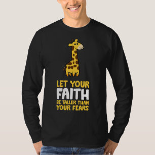 T-shirt Citation De Motivation Laissez Votre Foi Être Plus