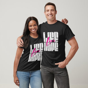 T-shirt Citation de motivation – Vie Amour Espoir