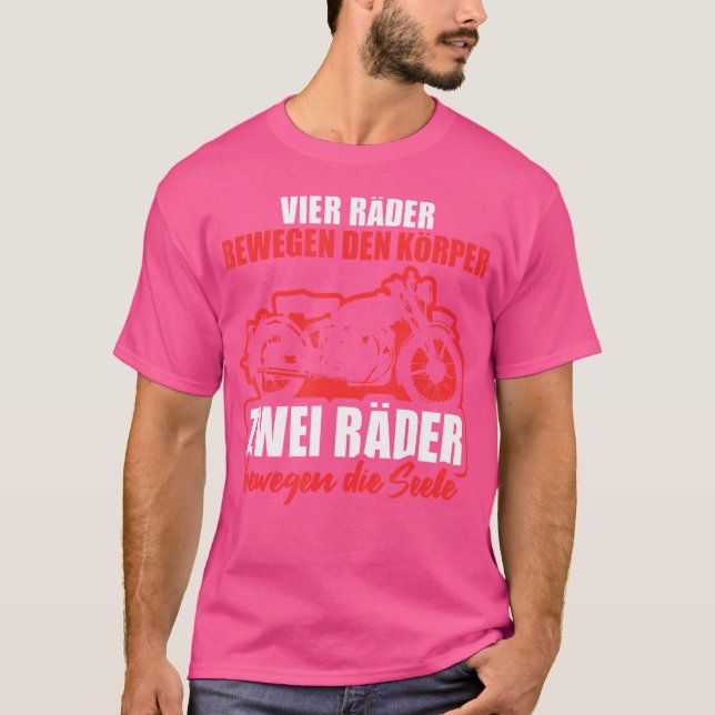 T-shirt Citation de moto pour motard (Devant)