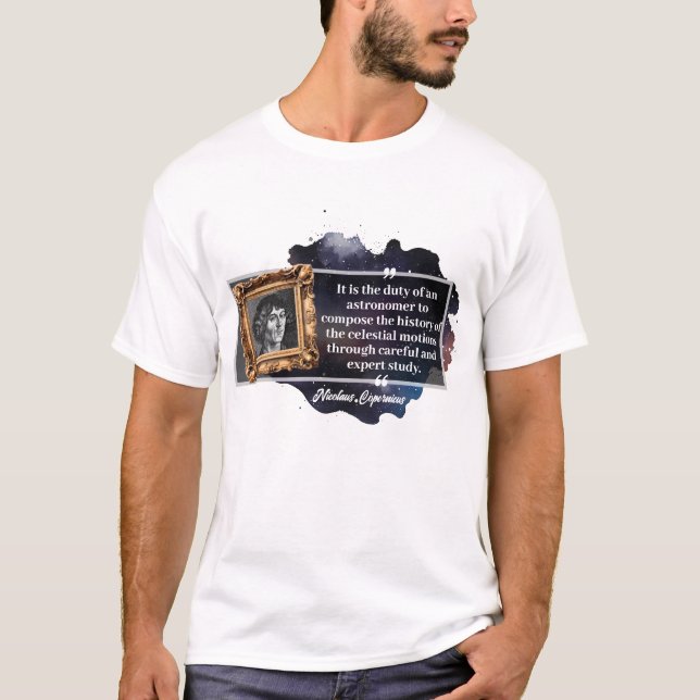 T-shirt Citation de Nicolaus Copernicus (Devant)