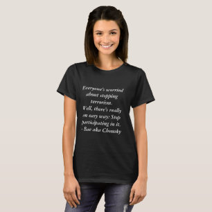 T-shirt Citation de Noam Chomsky