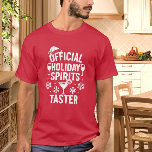 T-shirt Citation de Noël drôle party esprits dégustateur r