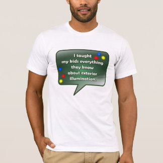 T-shirt Citation de Noël - illumination extérieure