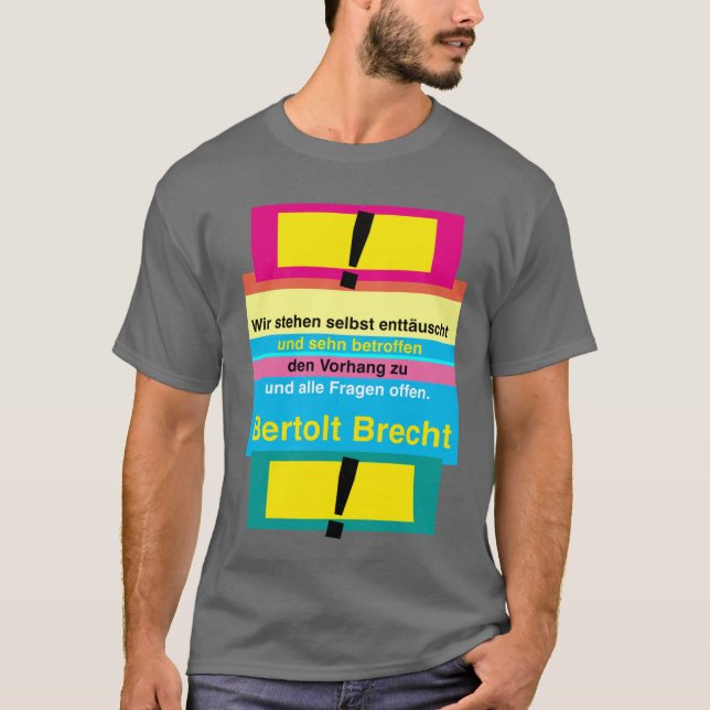 T-shirt citation de olt Brecht (Devant)