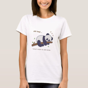 T-shirt Citation de Panda Paresseux – Encore Fatigué & Cer
