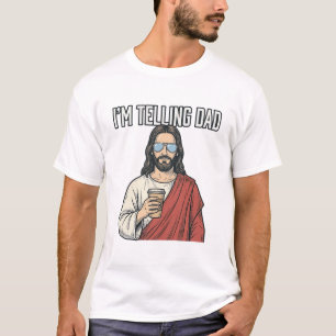 T-shirt Citation de Papa Chrétien Drôle Vintage