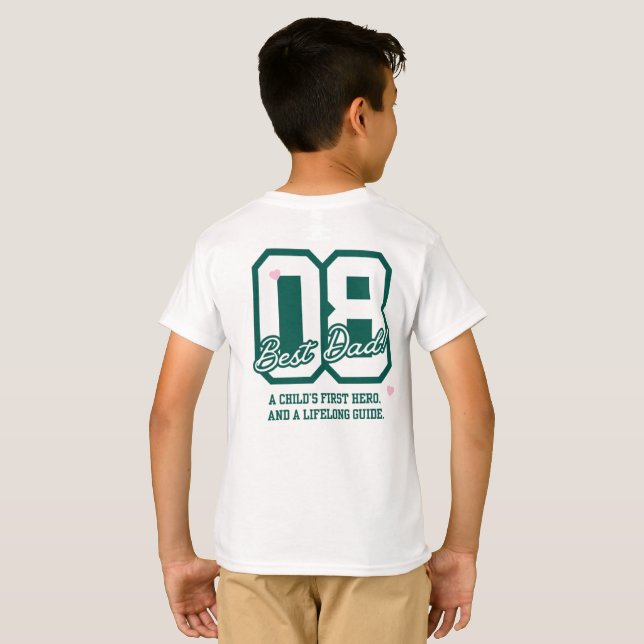 T-shirt Citation de papa inspirante (Dos entier)