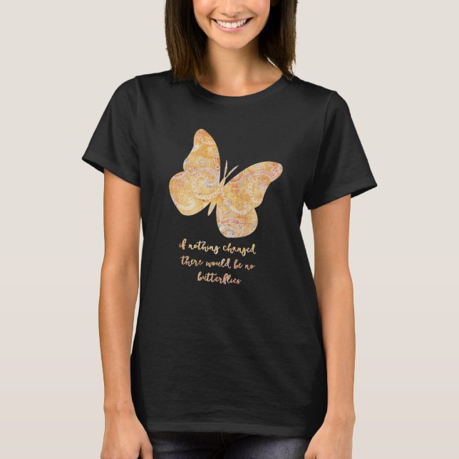 T-shirt Citation de papillon (Devant)