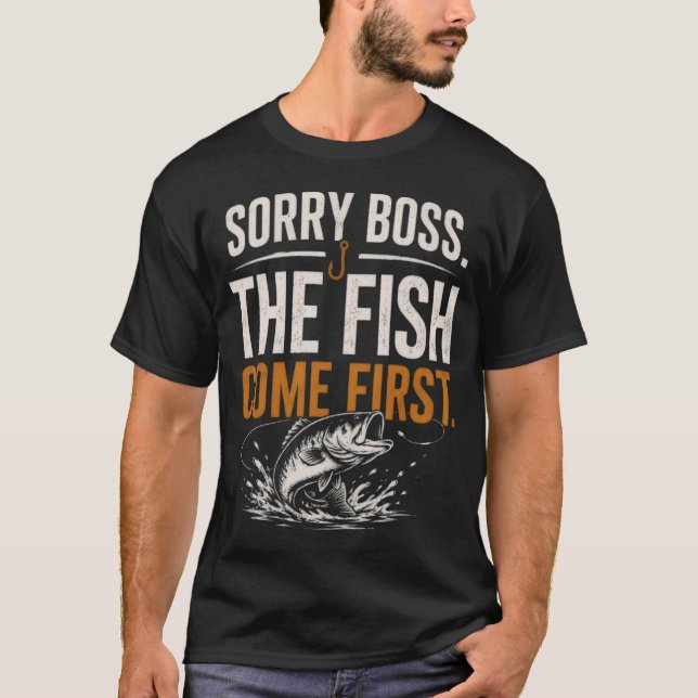 T-shirt Citation de pêche drôle (Devant)