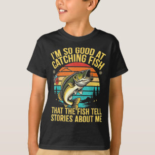 T-shirt Citation de pêche drôle B Pêcheur Appât à leurre H