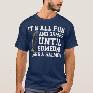 T-shirt Citation de pêche Saumon amusante Alaska Angler