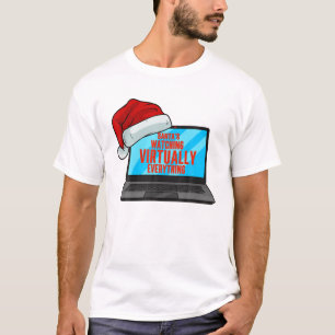T-shirt Citation de Père Noël amusant Noël Virtual Learnin