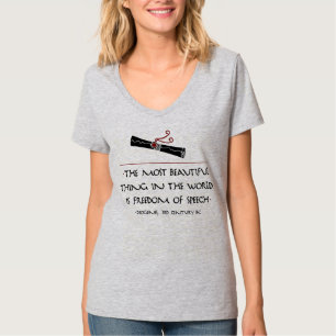 T-shirt Citation de philosophe : Diogène sur la liberté 