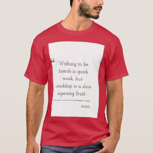 T-shirt Citation de philosophie Aristote