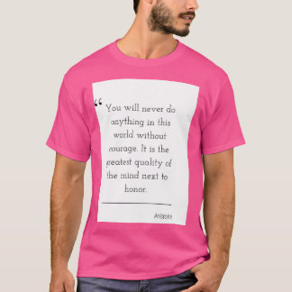 T-shirt Citation de philosophie Aristote 1
