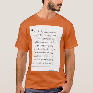 T-shirt Citation de philosophie Aristote 2