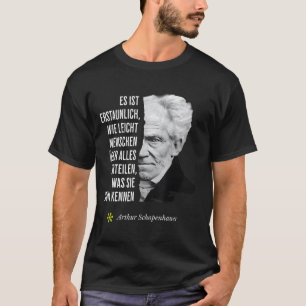 T-shirt Citation de philosophie d'anniversaire d'Arthur Sc