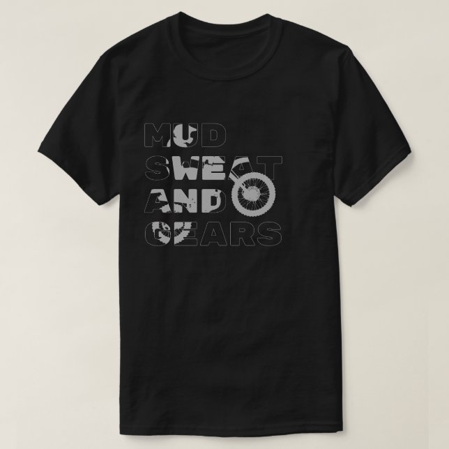 T-shirt Citation de pilote de moto cross  (Design devant)