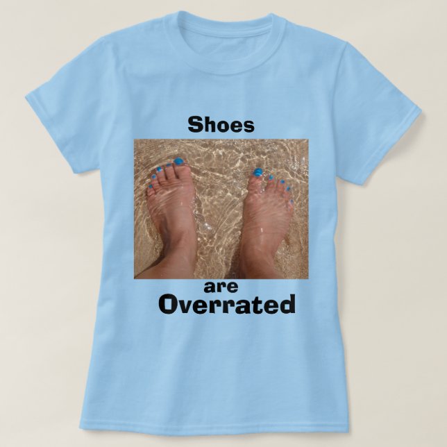 T-shirt Citation de plage d'été amusante - Chaussures suré (Design devant)