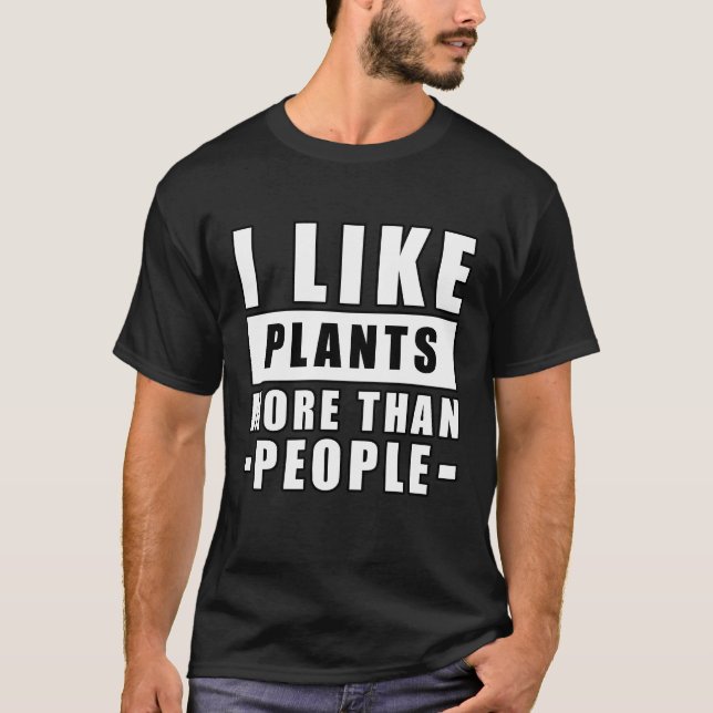 T-shirt Citation de plantes drôles (Devant)