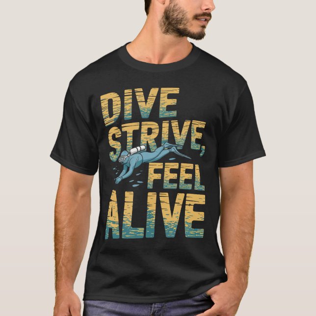 T-shirt Citation de plongée drôle - Plongeur sous-marin so (Devant)