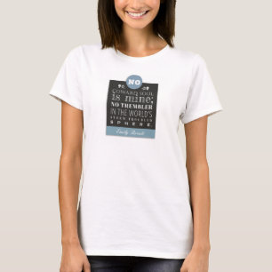 T-shirt Citation de poème Emily Bronte - Aucune âme de cow