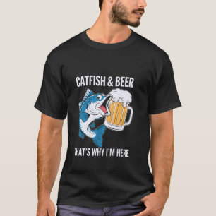 T-shirt Citation de poisson-chat & bière amusant pour part